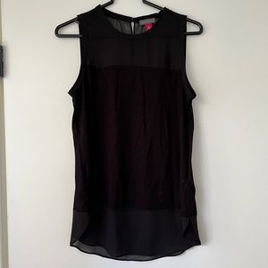Vince Camuto | Sleeveless Black Top Size S